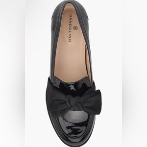BANDOLINO Black Patent Leather Loafers